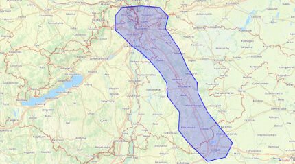 Budapest (+agglomeráció) - Szeged - M5 mentén